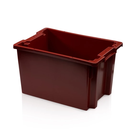Stacknest láda SN 64/35 - vörösesbarna reg. , 60 × 40 × 35cm